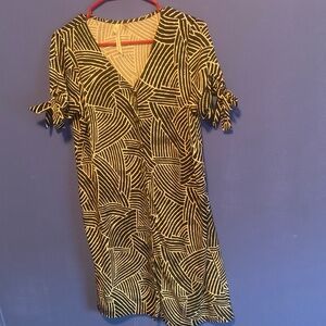 Collection B Black and White Geometric Dress